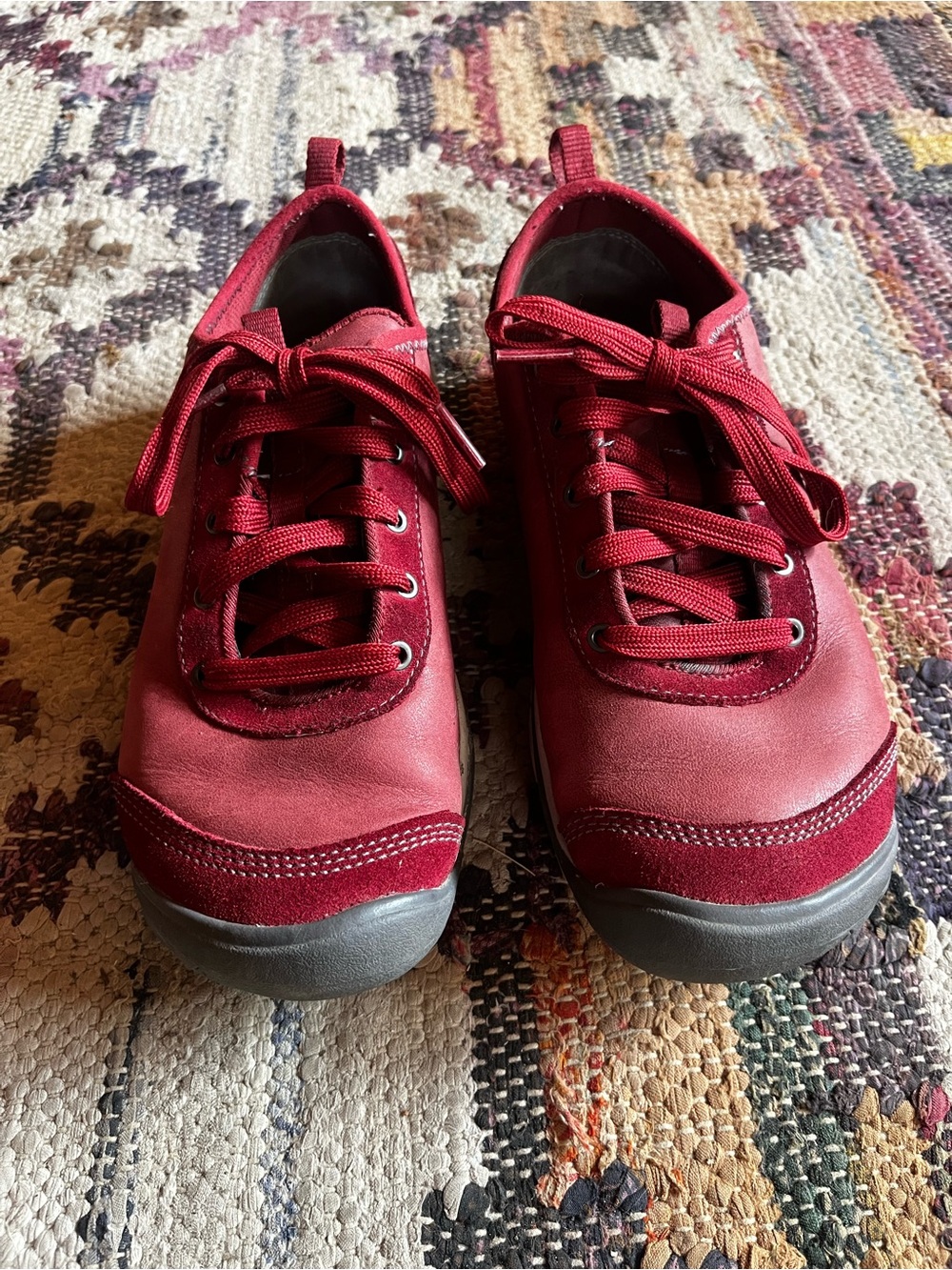 Keen Red Lace-Up Sneakers